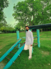 Seoul Elite – Casual Straight-Fit Korean Ban-Neck Shirt