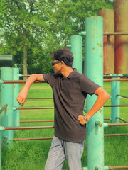 The Noctara Shirt – Pure Black Textured Knitwear Luxury