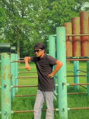 The Noctara Shirt – Pure Black Textured Knitwear Luxury