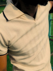 Monarch Trim – White Old-Money Buttonless Shirt