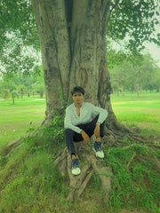 Regent Stripe - Ban-Neck Old Money Shirt